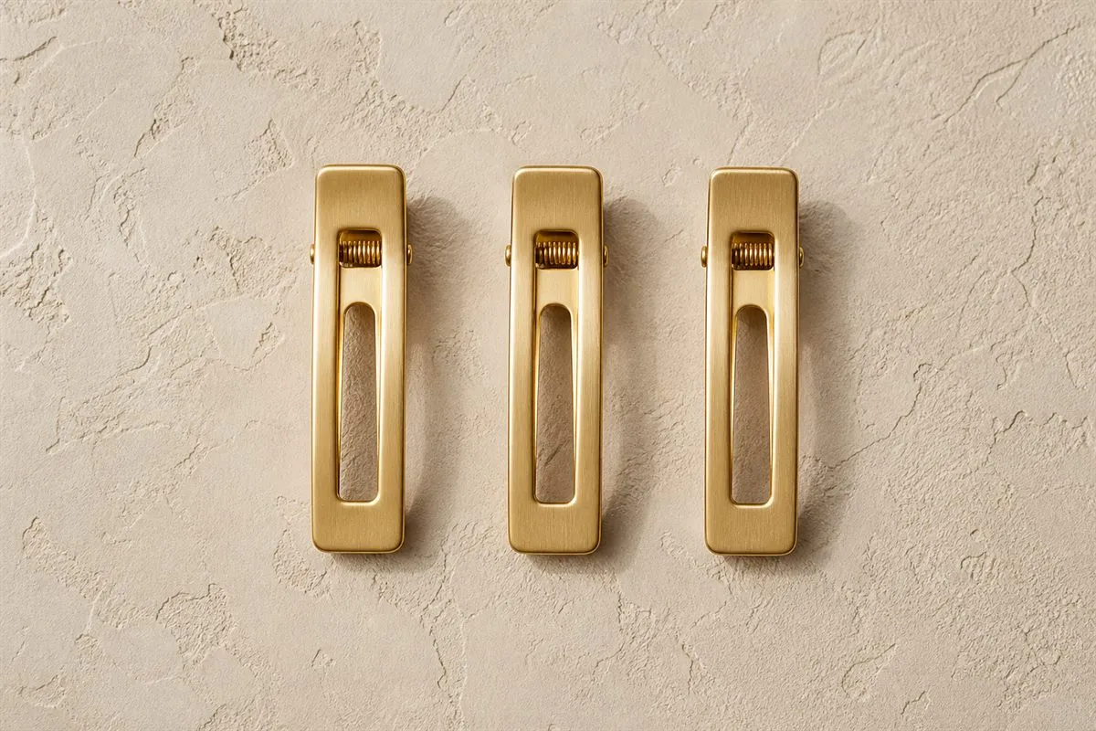 Édition Trio de Mini Barrettes Dorées N°13