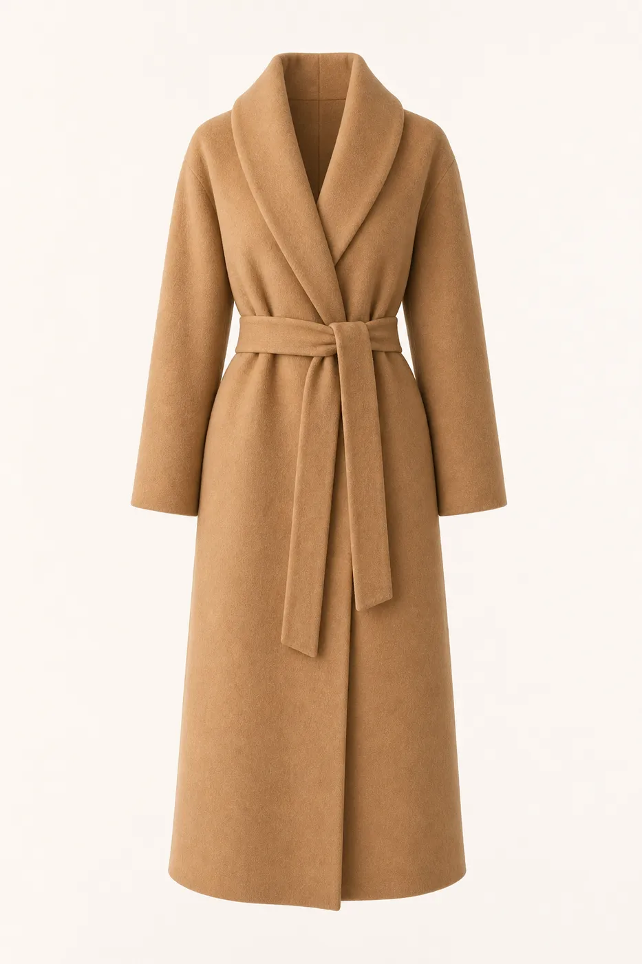 Iconique Manteau Long Peignoir en Laine Cachemire N°01