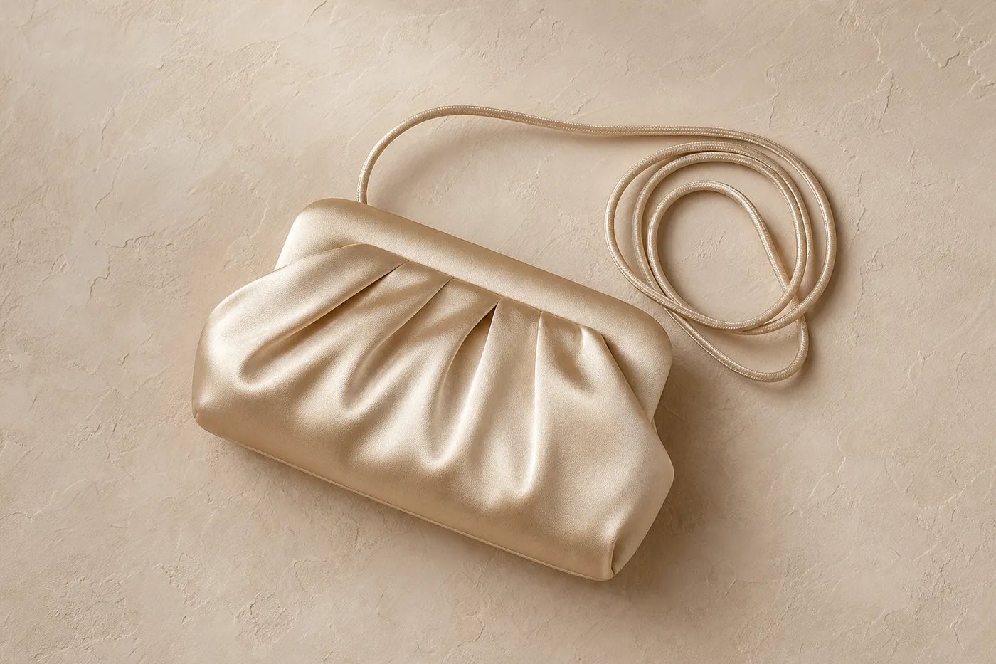 Sac Pochette Cordon Satin — Iconique