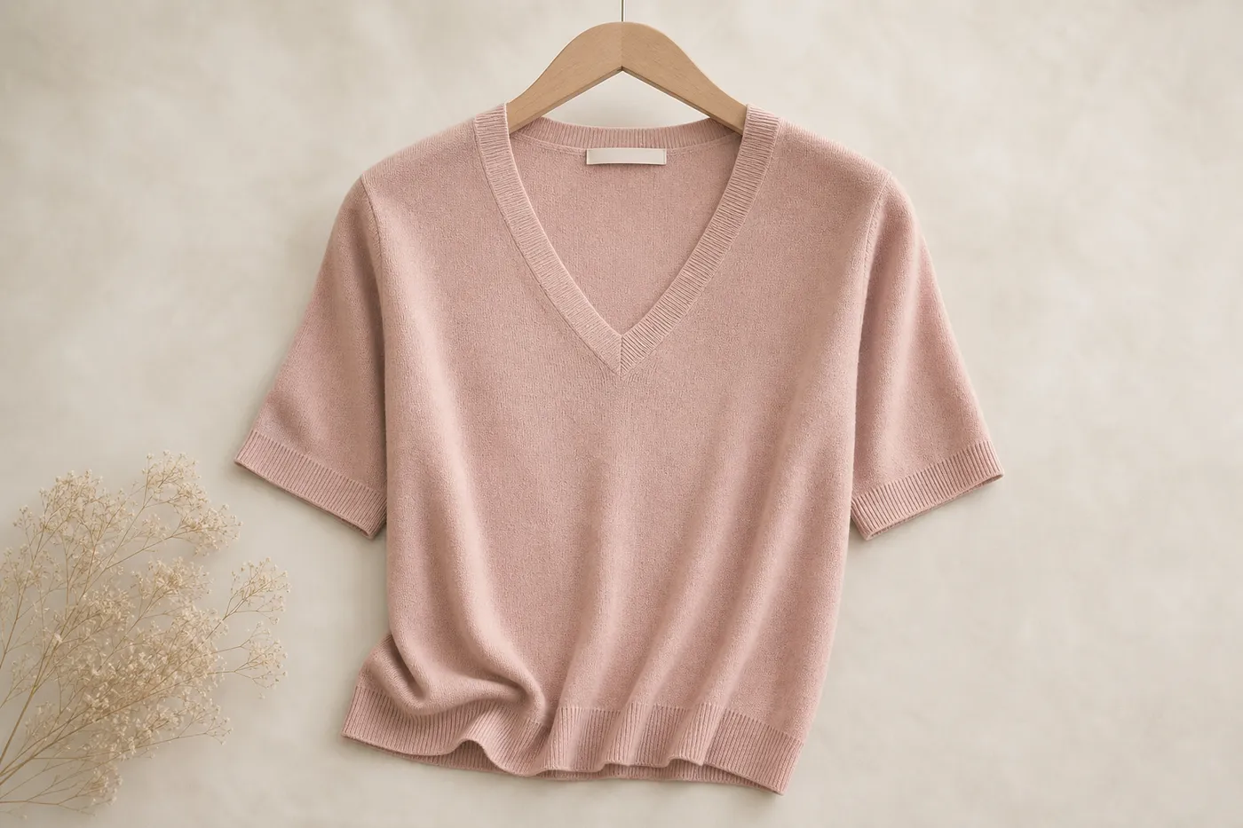 Top Maille Fine Col V N°08